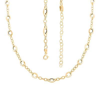 Preziosa Italian 14K Yellow Gold Chain Necklace 18-20 Inches 4.04 Grams