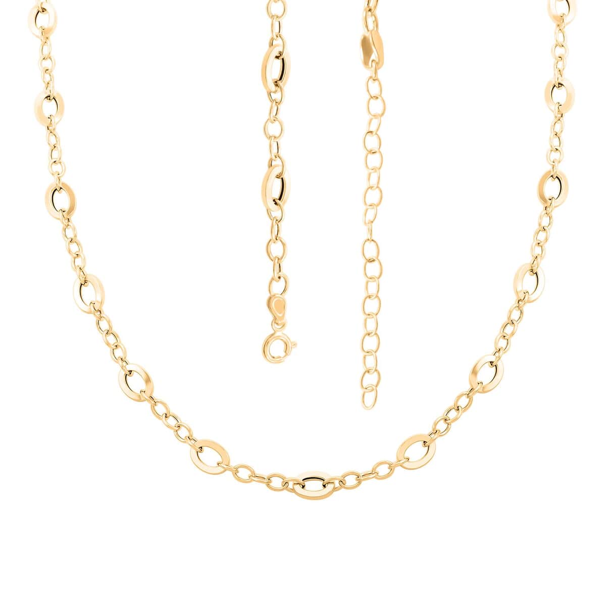 Preziosa Italian 14K Yellow Gold Chain Necklace 18-20 Inches 4.04 Grams image number 3
