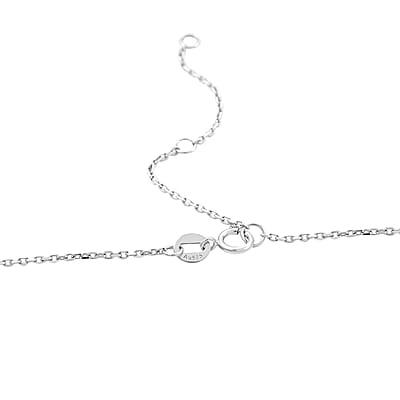 Modani 14K Rose and White Gold VS-SI Natural Pink and White Diamond Necklace 18 Inches 5.85 Grams 1.40 ctw