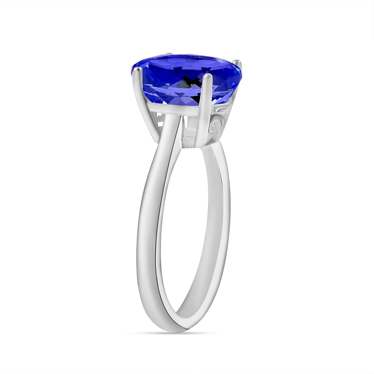 Rhapsody AAAA Tanzanite 3.00 ctw Solitaire Ring in 950 Platinum (Size 7.0) 5.50 Grams (Del. in 10-12 Days) image number 2