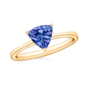 Luxoro Premium Tanzanite 1.50 ctw Solitaire Ring in 14K Yellow Gold (Size 10.5) 4 Grams