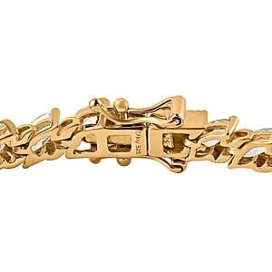 Premium Sky Blue Topaz Tennis Bracelet in Vermeil Yellow Gold Over Sterling Silver (7.25 In) 9.40 ctw