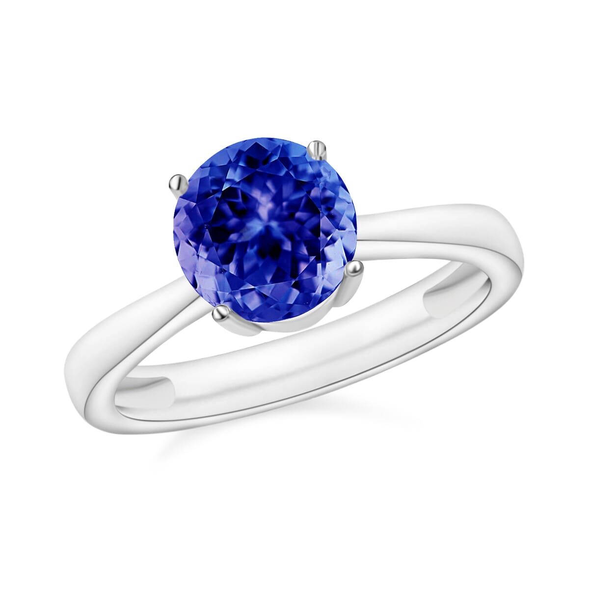 Rhapsody 950 Platinum AAAA Tanzanite Solitaire Ring (Size 10.0) 5.50 Grams 1.45 ctw image number 0