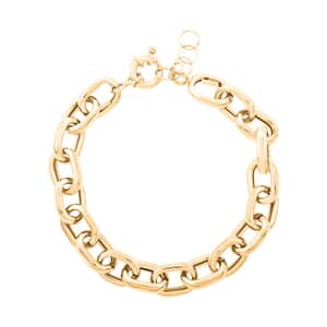 Eleganza Italian 10K Yellow Gold Chain Bracelet (7.0-8.0In) 6.17 Grams