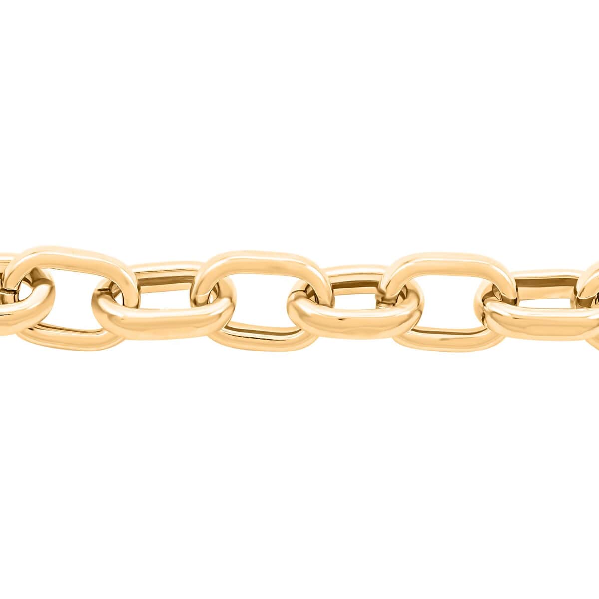 Eleganza Italian 10K Yellow Gold Chain Bracelet (7.0-8.0In) 6.17 Grams image number 2