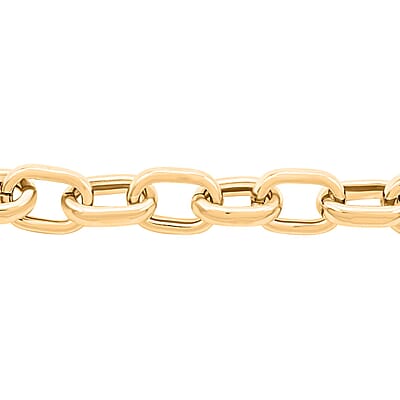 Eleganza Italian 10K Yellow Gold Chain Bracelet (7.0-8.0In) 6.17 Grams