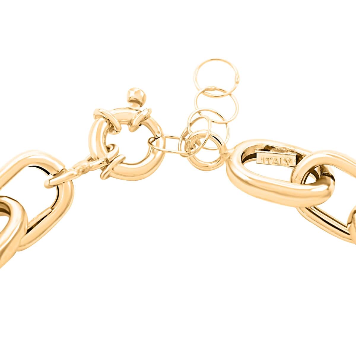 Eleganza Italian 10K Yellow Gold Chain Bracelet (7.0-8.0In) 6.17 Grams image number 3