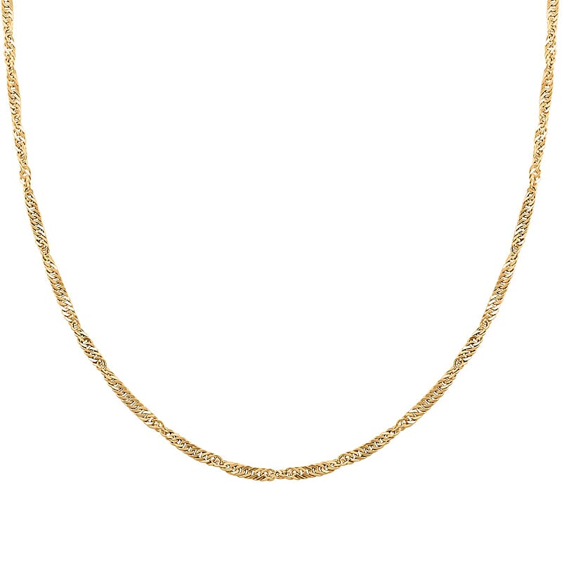 Tocco d'oro Italian 10K Yellow Gold Chain Necklace 20 Inches 1.77 Grams