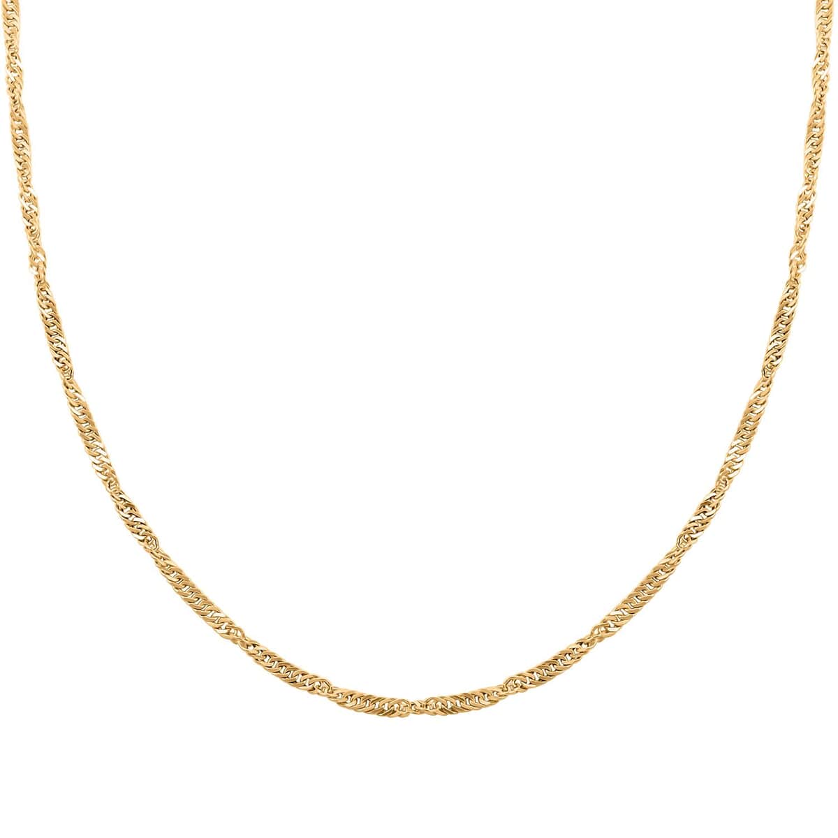 Tocco d'oro Italian 10K Yellow Gold Chain Necklace 20 Inches 1.77 Grams image number 0
