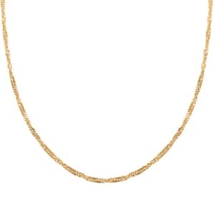 Tocco d'oro Italian 10K Yellow Gold Chain Necklace 20 Inches 1.77 Grams