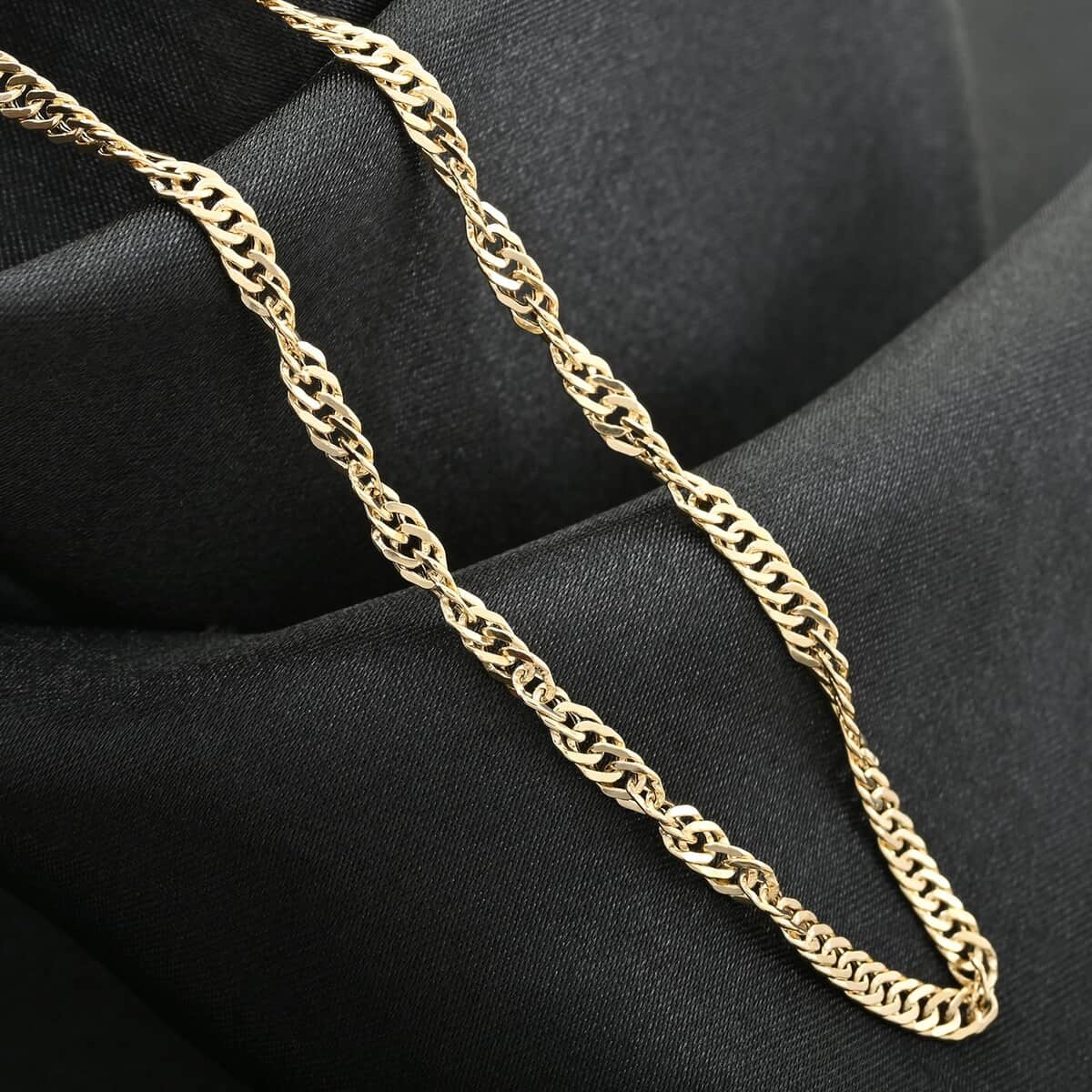 Tocco d'oro Italian 10K Yellow Gold Chain Necklace 20 Inches 1.77 Grams image number 1