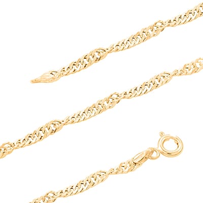 Tocco d'oro Italian 10K Yellow Gold Chain Necklace 20 Inches 1.77 Grams