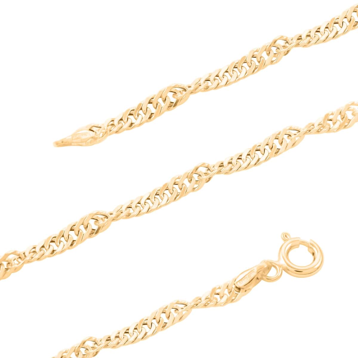 Tocco d'oro Italian 10K Yellow Gold Chain Necklace 20 Inches 1.77 Grams image number 2