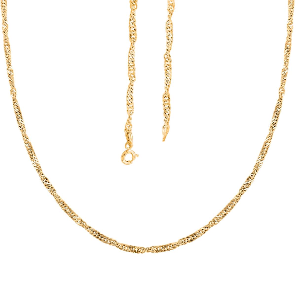 Tocco d'oro Italian 10K Yellow Gold Chain Necklace 20 Inches 1.77 Grams image number 3