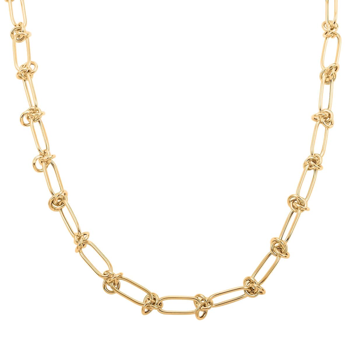 Nodo D'Amore Italian 10K Yellow Gold Necklace 18-20 Inches 12.63 Grams image number 0