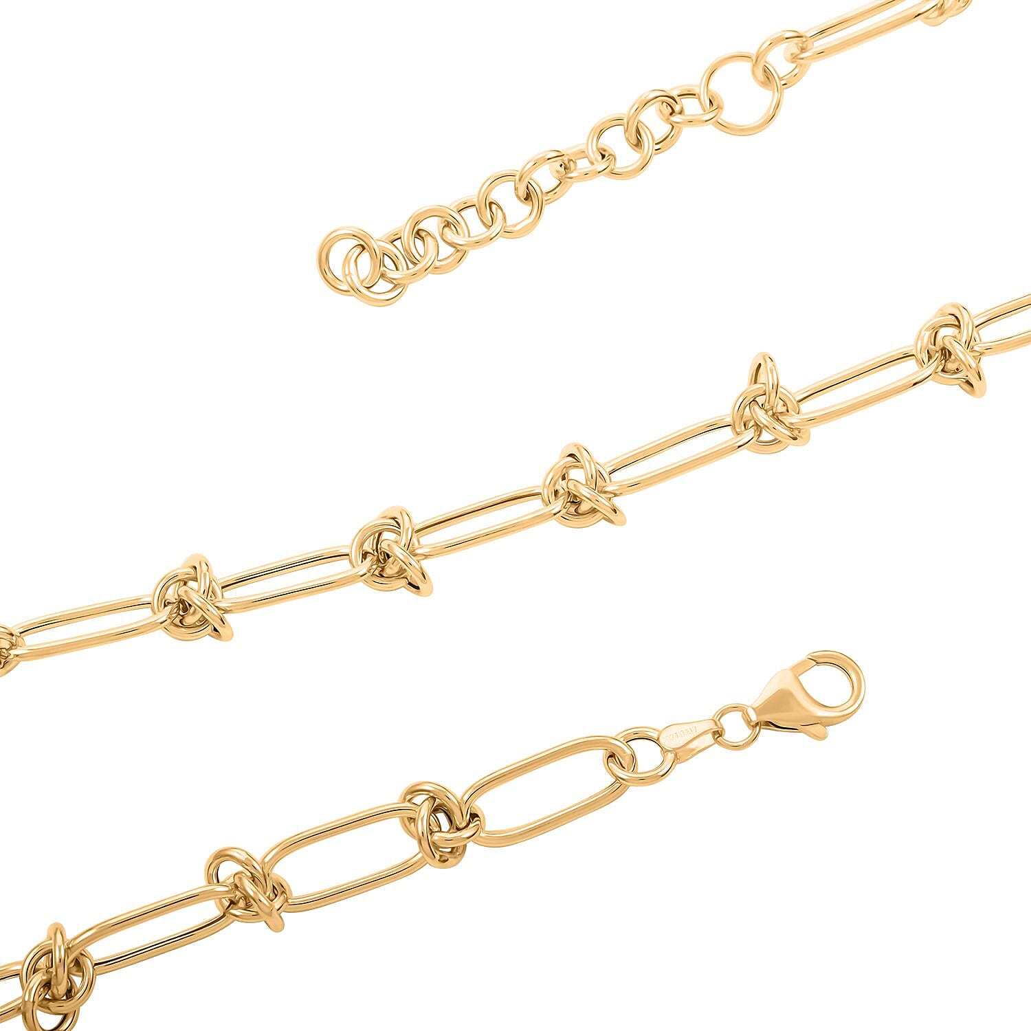 Nodo D'Amore Italian 10K Yellow Gold Necklace 18-20 Inches 12.63 Grams