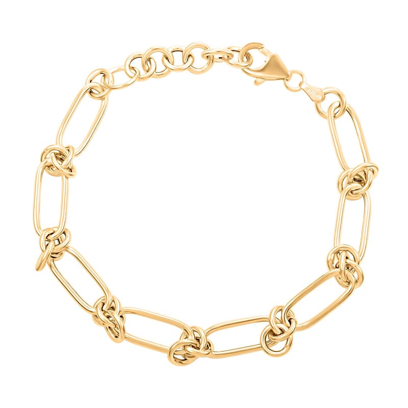 Nodo D'Amore Italian Bracelet in 10K Yellow Gold (7.0-8.0In) 5.20 Grams