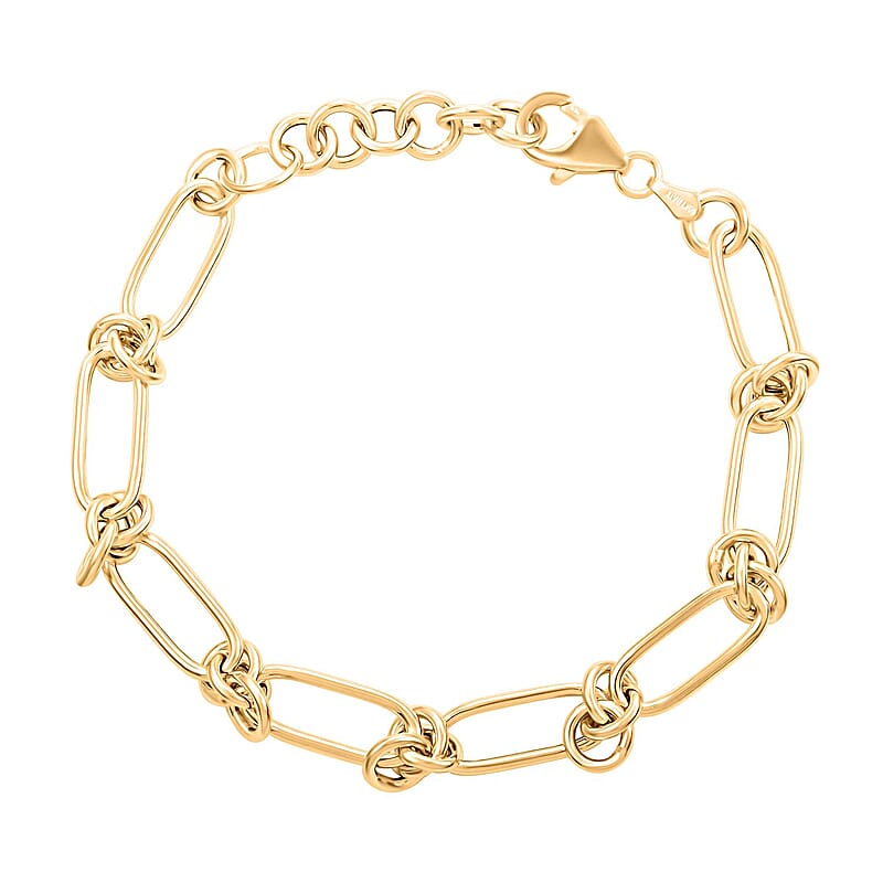 Nodo D'Amore Italian Bracelet in 10K Yellow Gold (7.0-8.0In) 5.20 Grams