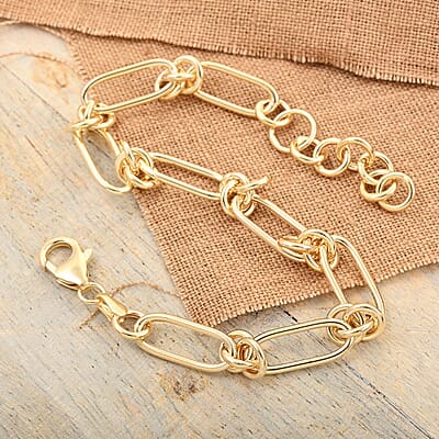 Nodo D'Amore Italian Bracelet in 10K Yellow Gold (7.0-8.0In) 5.20 Grams