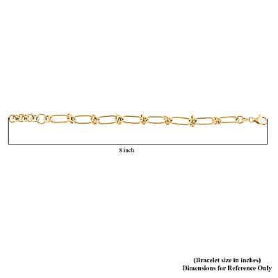 Nodo D'Amore Italian Bracelet in 10K Yellow Gold (7.0-8.0In) 5.20 Grams