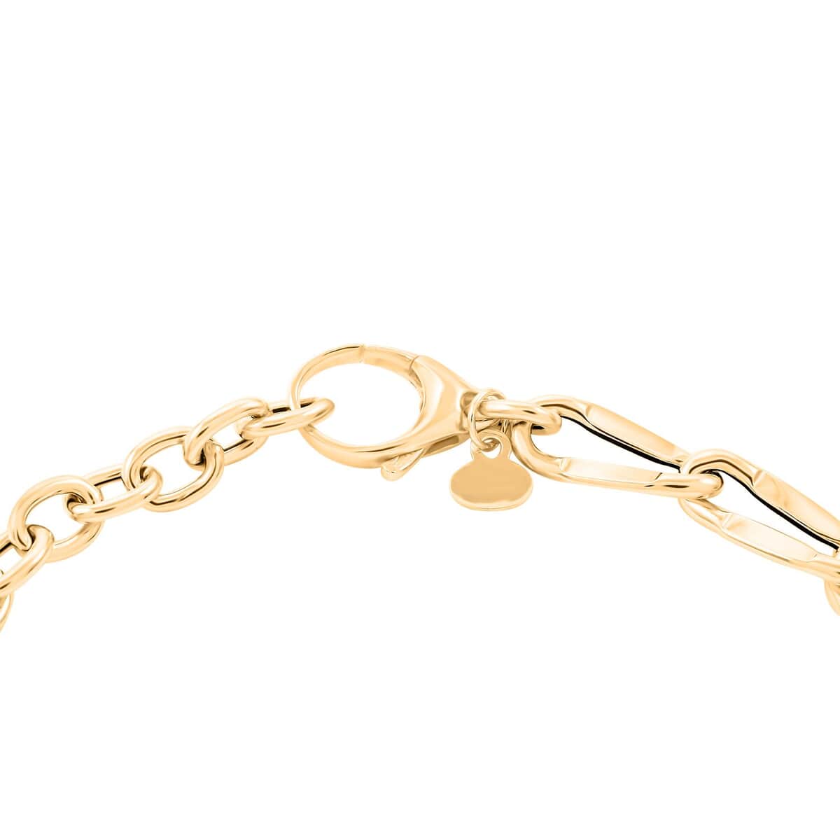 Valentino Spirali Italian 10K Yellow Gold 5.3mm Chain Bracelet (7.0-8.0In) 2.83 Grams image number 3