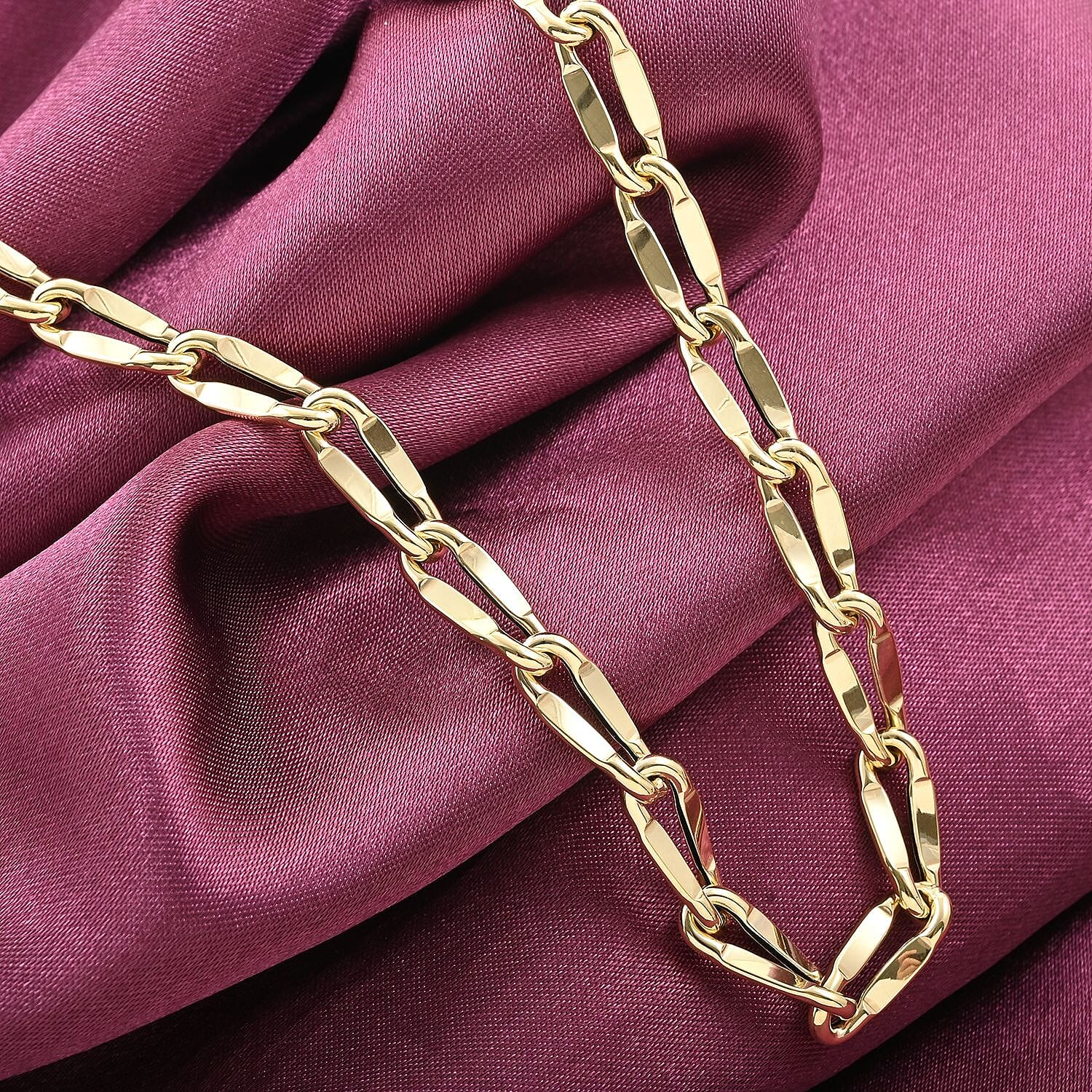 Valentino Spirali Italian 10K Yellow Gold 5.3mm Chain Necklace 18-20 Inches 6 Grams