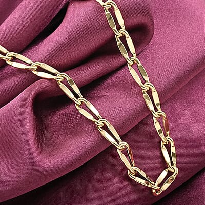 Valentino Spirali Italian 10K Yellow Gold 5.3mm Chain Necklace 18-20 Inches 6 Grams