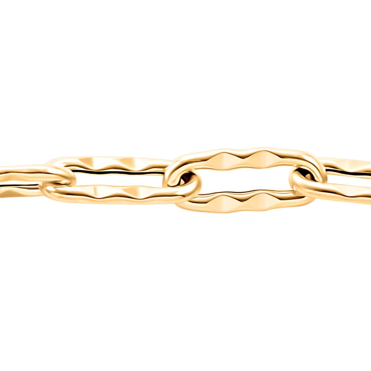 Onda d'oro Italian 10K Yellow Gold 8.2mm Chain Bracelet (7.0-8.0In) 5.15 Grams image number 2