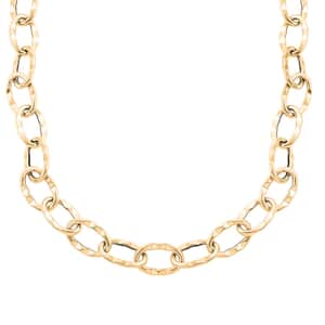 Roma Italian 10K Yellow Gold 13.7mm Chain Necklace 18-20 Inches 12.65 Grams