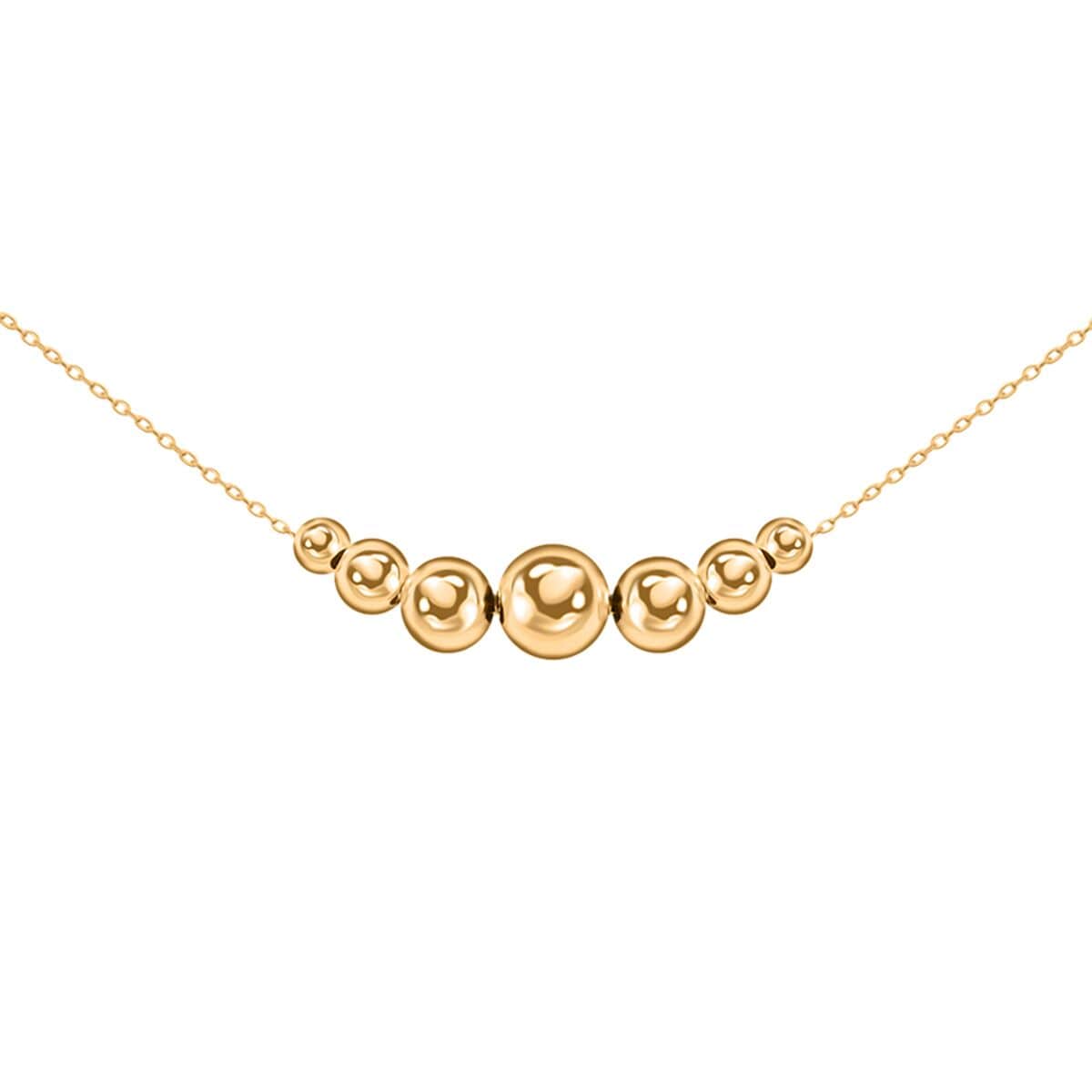 Sette Sfere Italian 14K Yellow Gold Chain Necklace 18-20 Inches 0.87 Grams image number 0