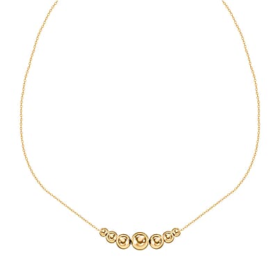 Sette Sfere Italian 14K Yellow Gold Chain Necklace 18-20 Inches 0.87 Grams