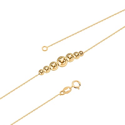 Sette Sfere Italian 14K Yellow Gold Chain Necklace 18-20 Inches 0.87 Grams
