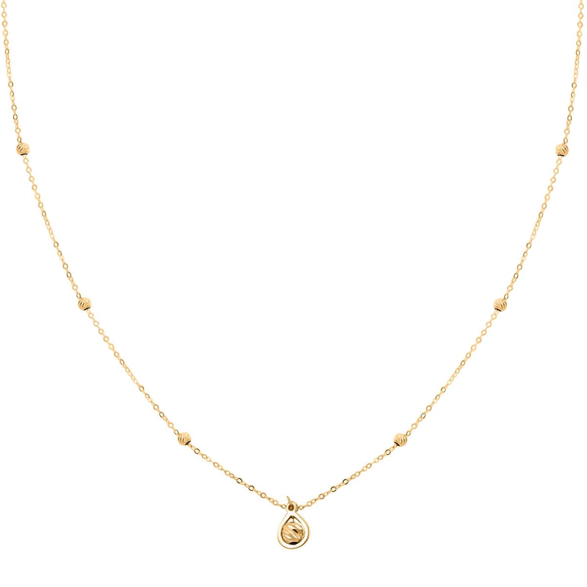 Ciondolo Italian 10K Yellow Gold Chain Necklace 18-20 Inches 1.10 Grams image number 0