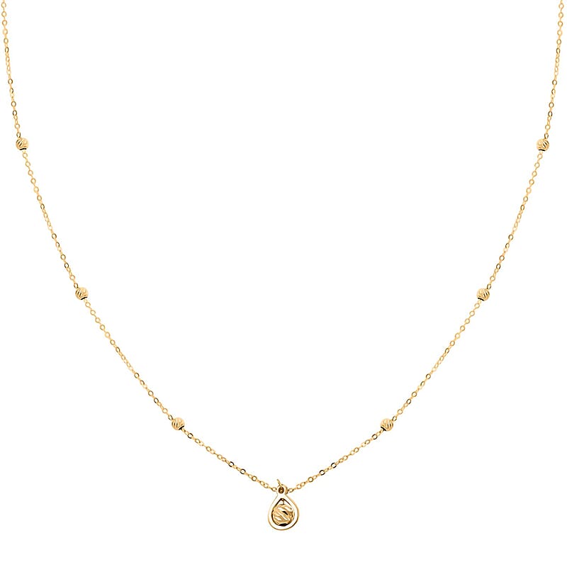 Ciondolo Italian Chain Necklace in 10K Yellow Gold 1.10 Grams 18-20 Inches