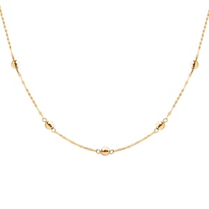 Sfere Lucenti Italian 14K Yellow Gold Necklace 18-20 Inches 1.31 Grams