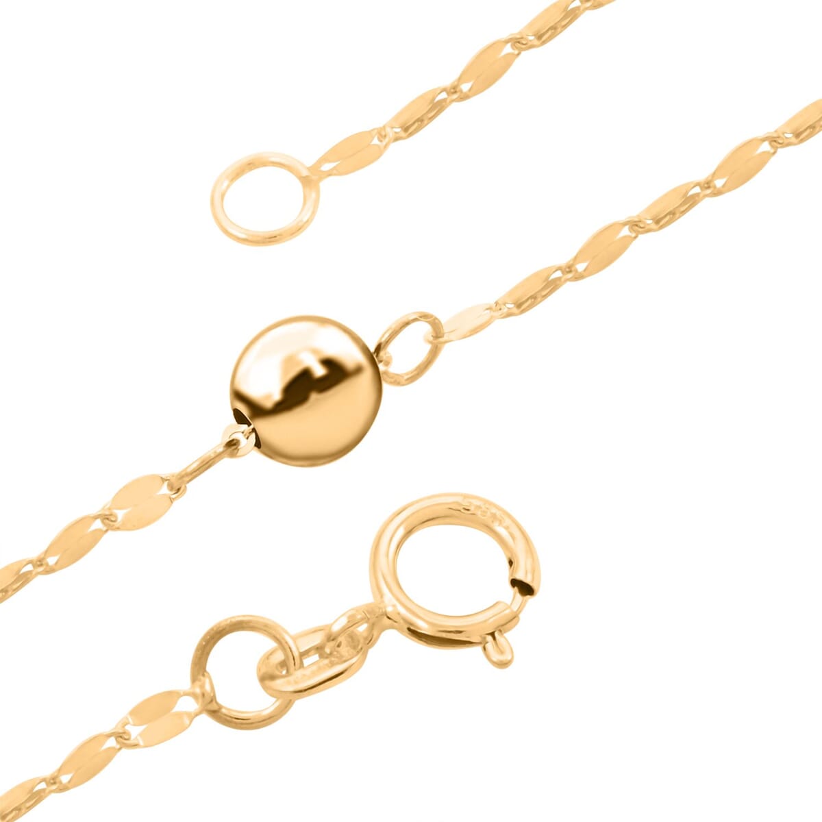 Sfere Lucenti Italian 14K Yellow Gold Necklace 18-20 Inches 1.31 Grams image number 2