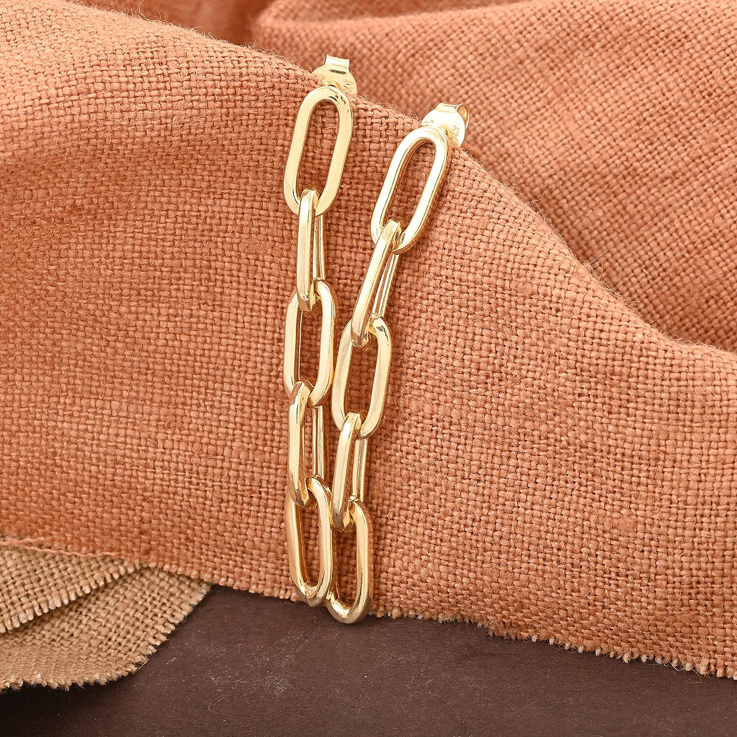 Cinque Terre Italian 10K Yellow Gold Earrings 1.88 Grams