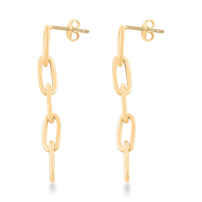 Cinque Terre Italian 10K Yellow Gold Earrings 1.88 Grams