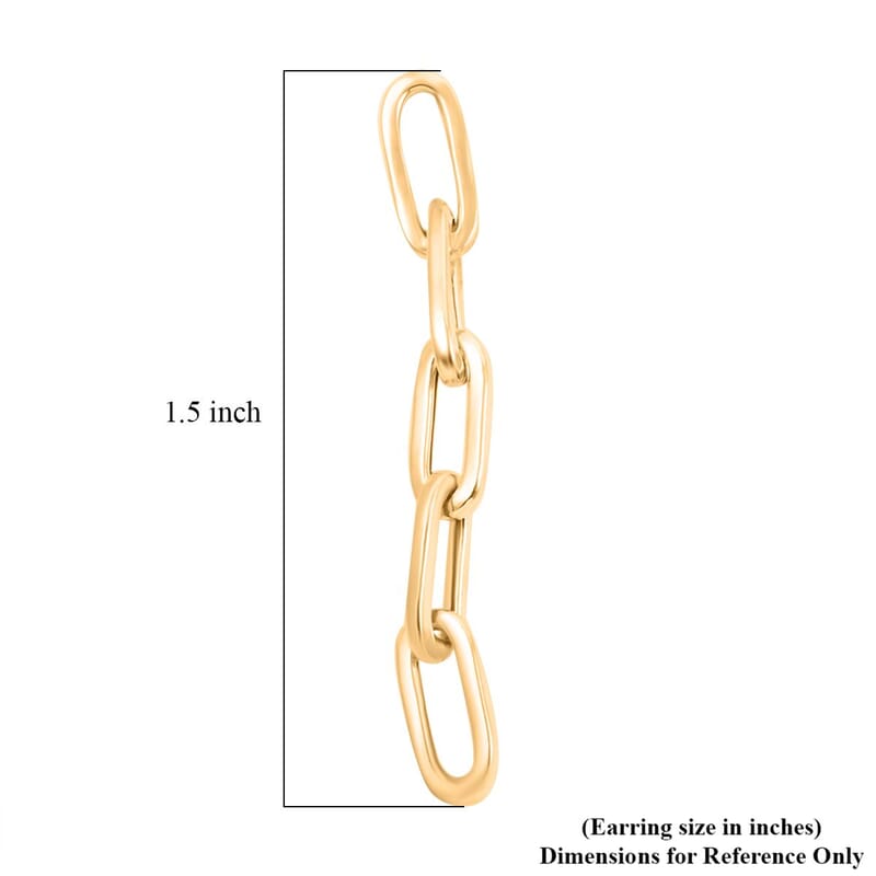 Cinque Terre Italian 10K Yellow Gold Earrings 1.88 Grams