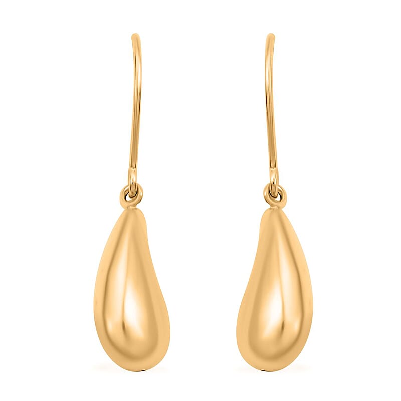 Goccia Pura Italian Earrings in 10K Yellow Gold 1.68 Grams