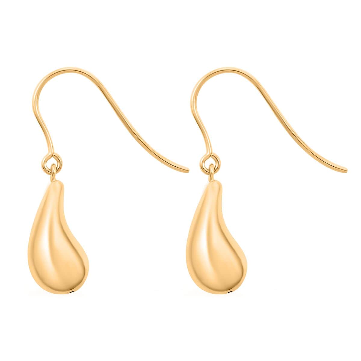 Goccia Pura Italian 10K Yellow Gold Earrings 1.68 Grams image number 3