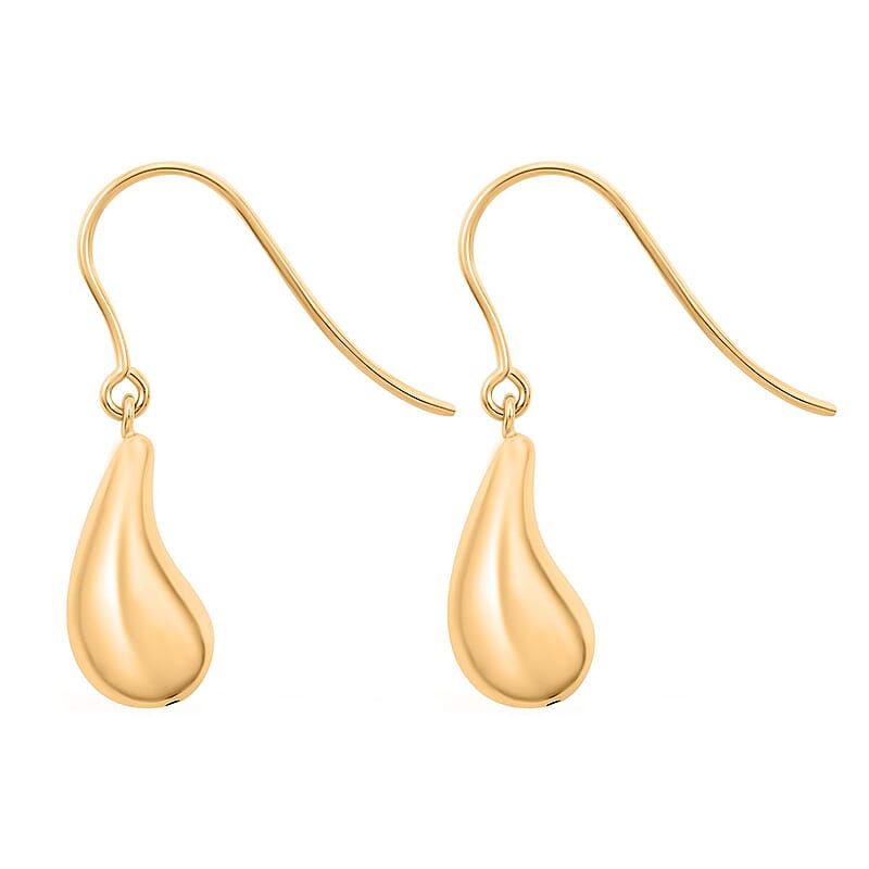 Goccia Pura Italian Earrings in 10K Yellow Gold 1.68 Grams