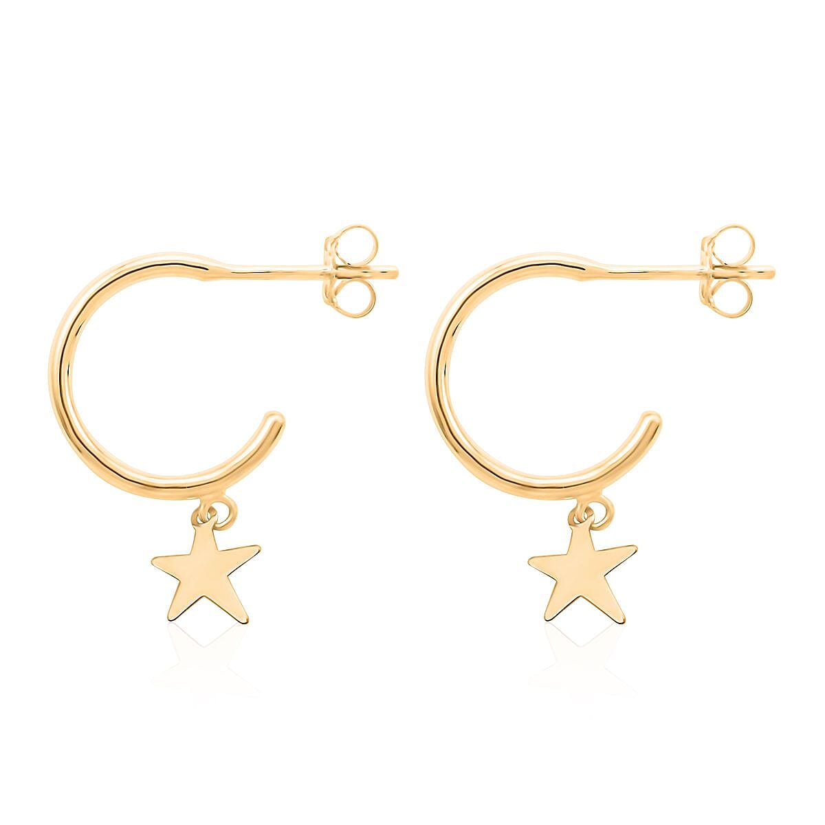 Stelle Italian 10K Yellow Gold Earrings 0.93 Grams