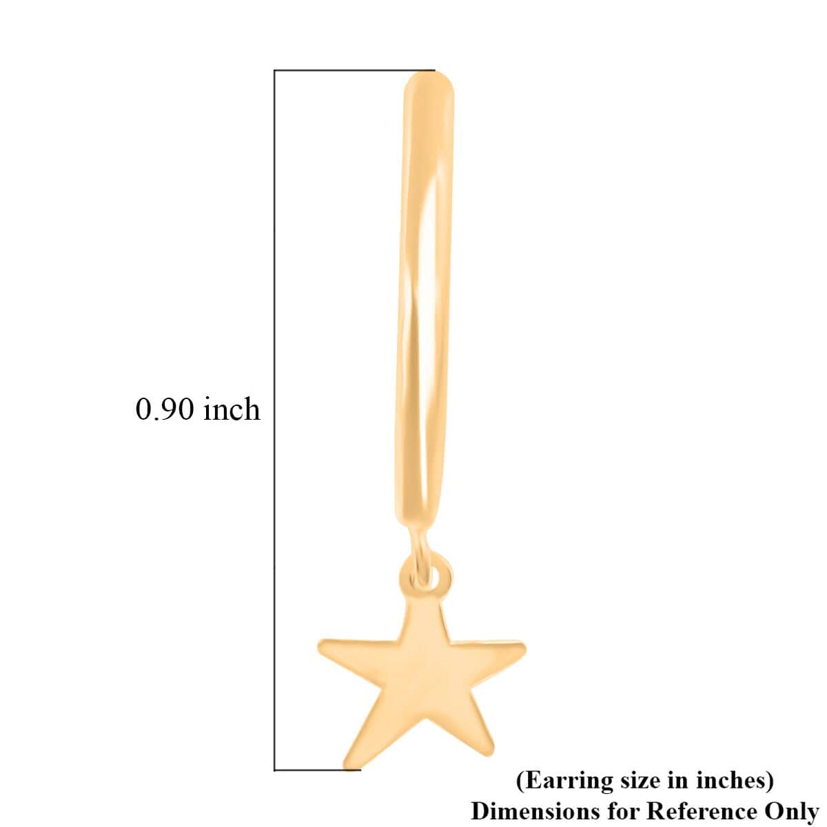 Stelle Italian 10K Yellow Gold Earrings 0.93 Grams image number 4