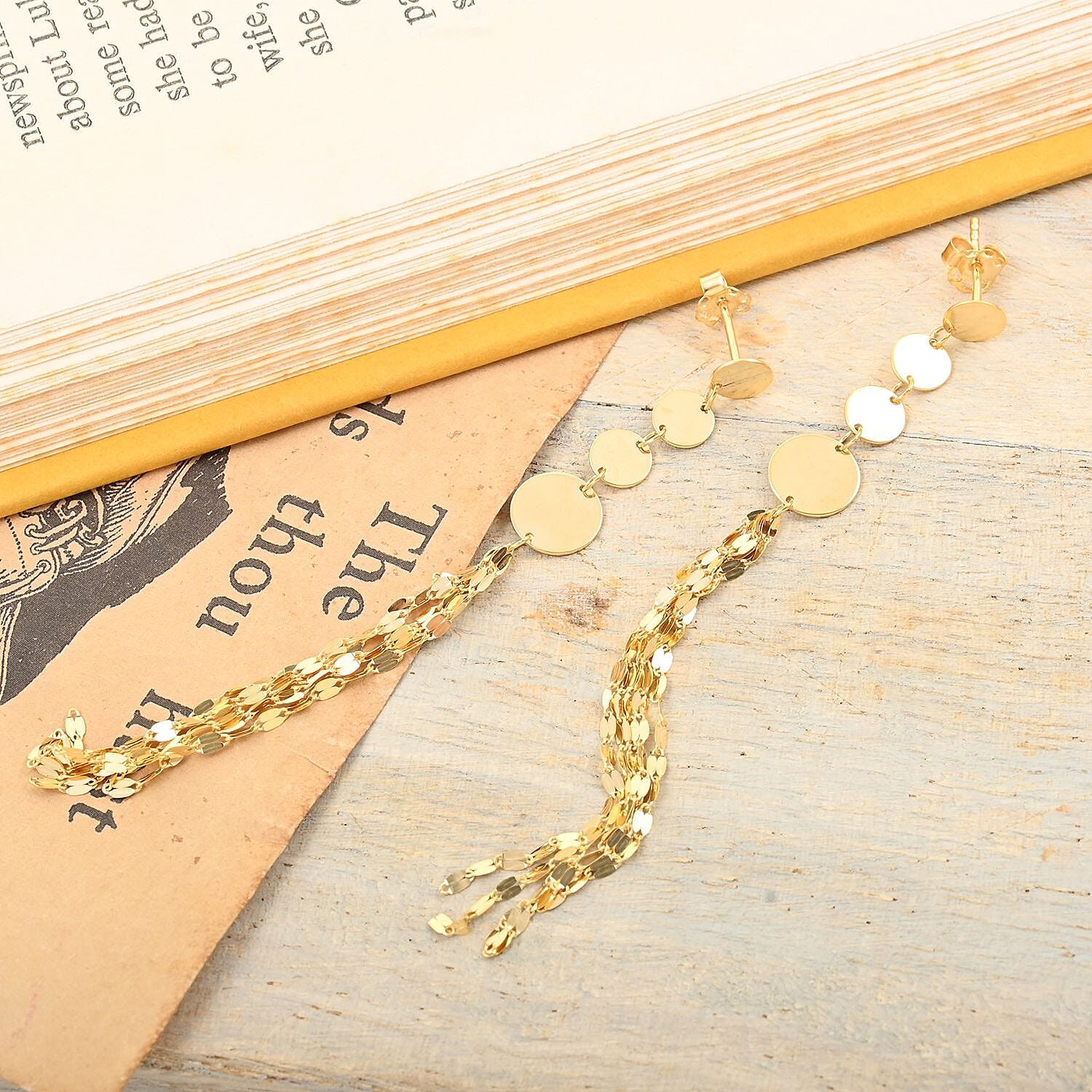 Campanella Italian 10K Yellow Gold Earrings 1.95 Grams