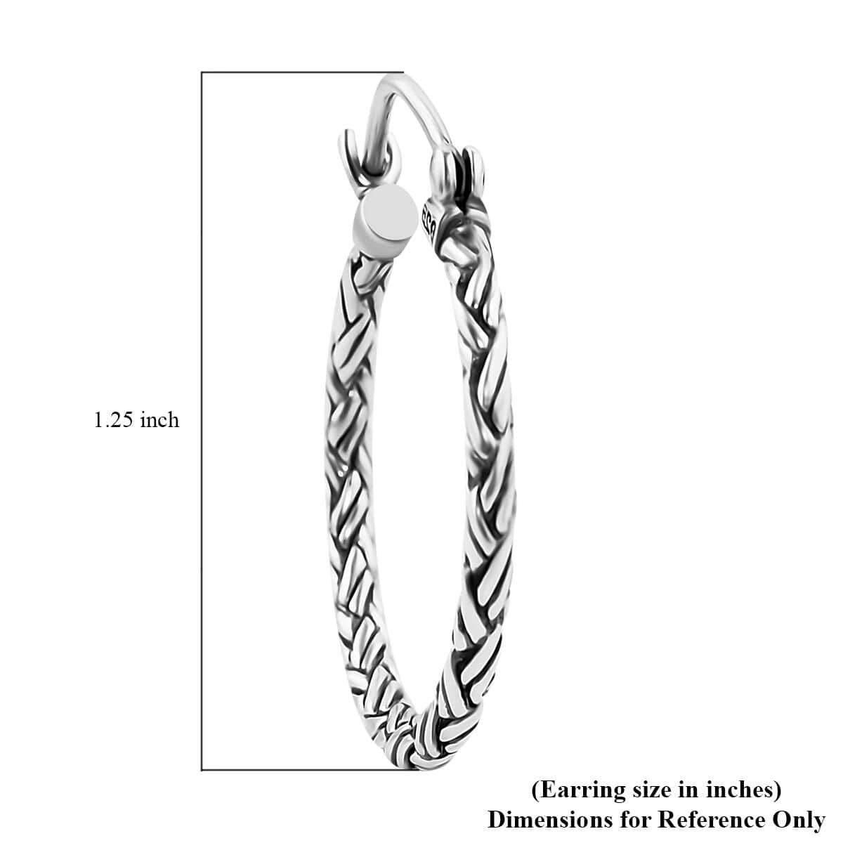 Bali Legacy Sterling Silver Padian Earrings 6.40 Grams image number 5