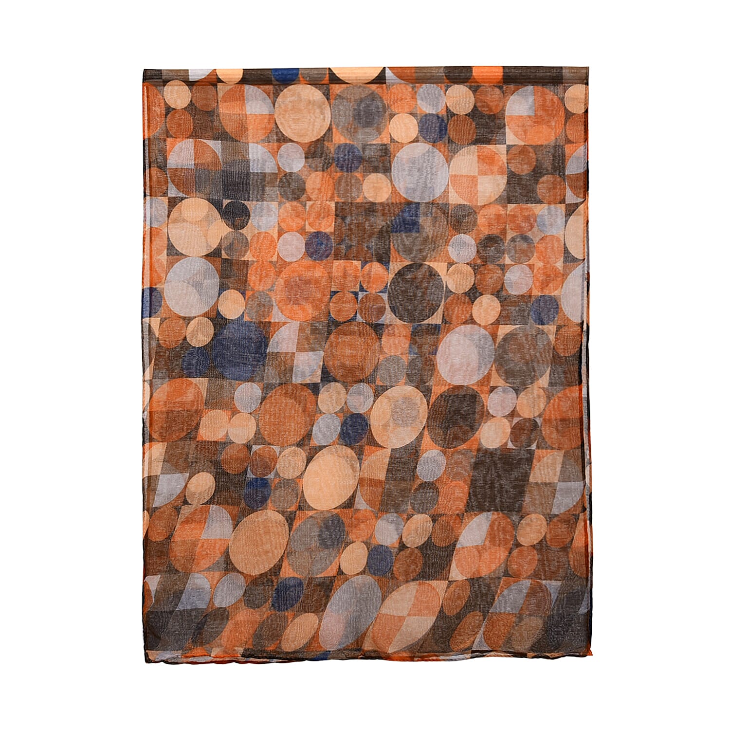 Set of 5 Circle Digitally Printed Decorative Scarves