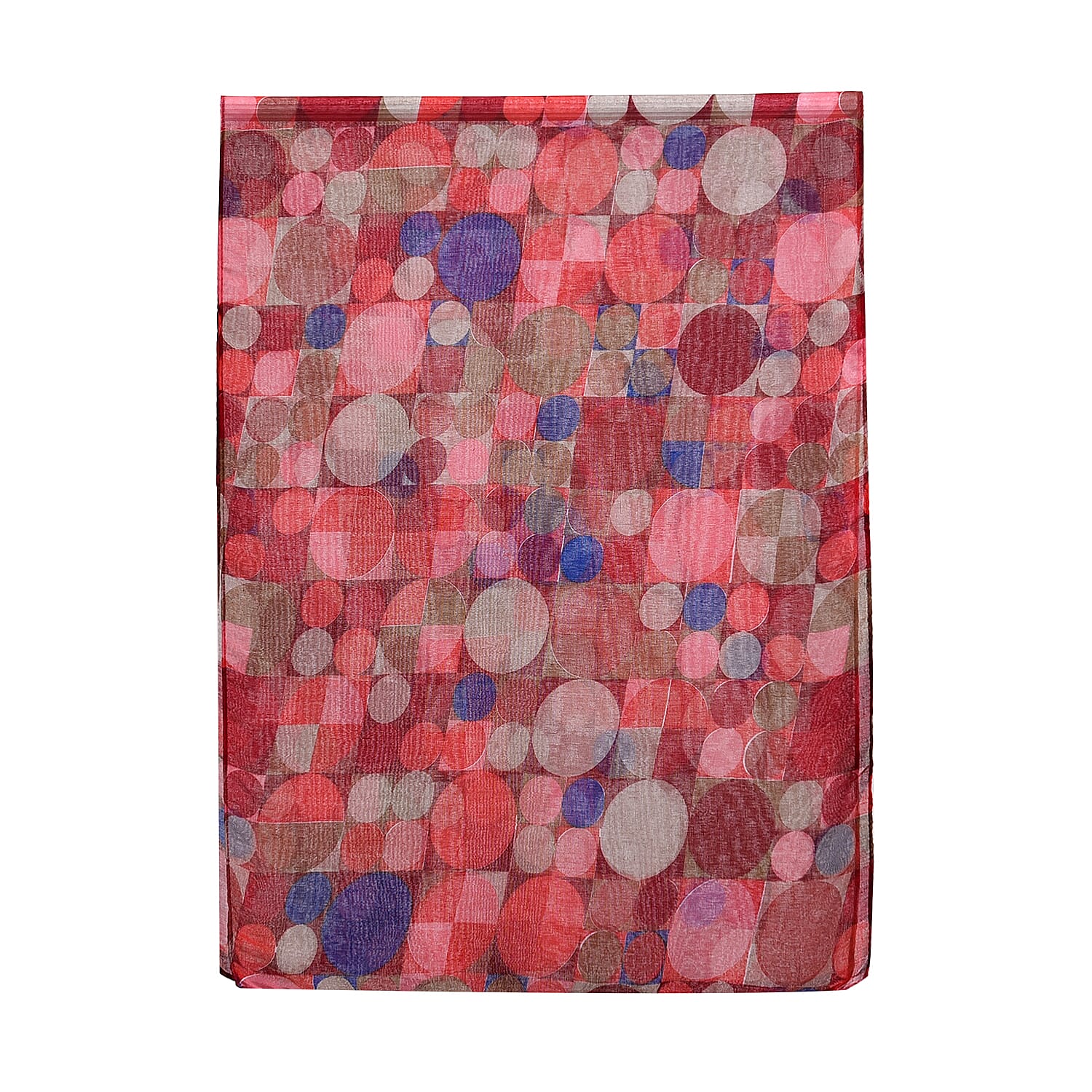 Set of 5 Circle Digitally Printed Decorative Scarves