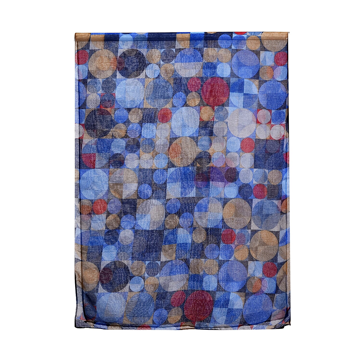 Set of 5 Circle Digitally Printed Decorative Scarves