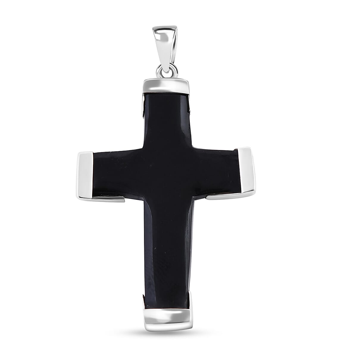 Bali Legacy Abalone Shell Cross Pendant without Chain in Sterling Silver